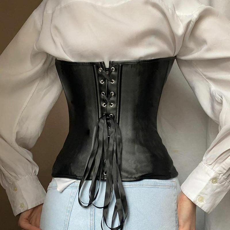 Push Up Bustier Sexy Crop for Tank Tops Sleeveless Corset Zipper Vest Waist Trainer Steampunk Waist Cincher For Women Bl