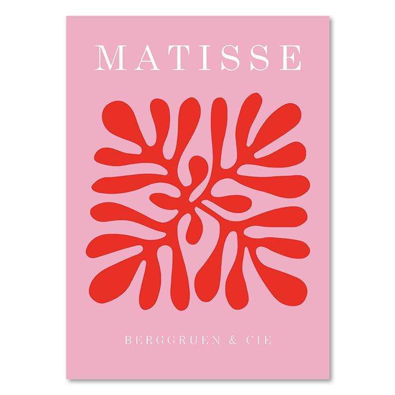 

Абстрактные розовые картины Матисса Les Muses Map Flower Market Wall Art Картина на холсте Nordic Posters and Prints Настенная картина для домашнего декора 21x30cm No Framed