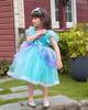 [TYHTYM] Ariel Dress, Kids' Princess Dress (Little Mermaid-style Dress + Headband), 2-Piece Set, Light Blue Dress, Ariel Kids Costume, Event Costume,