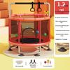 Children's Indoor Trampoline & Swing Set with Anti-Tip Safety Bar