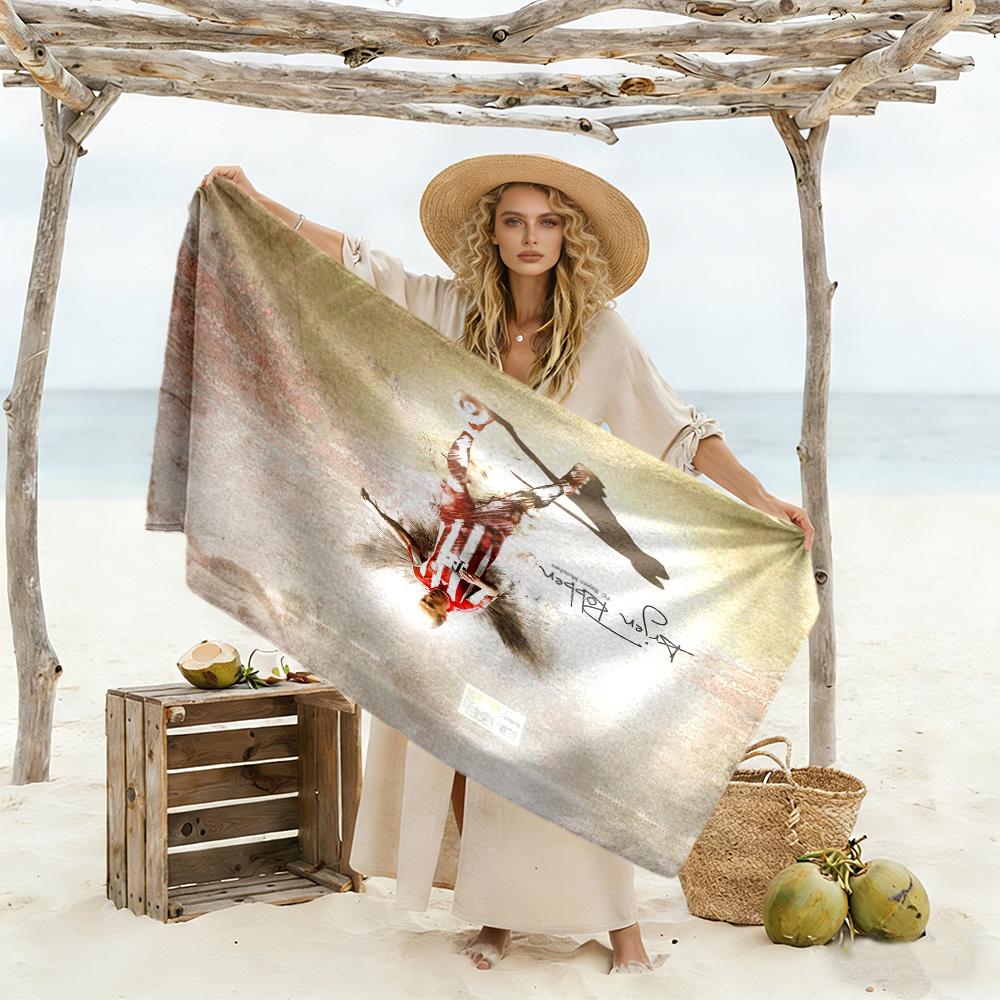 Manchester Player Beach Towel Quick-Dry Soft Microfiber Comfortable Lightweight