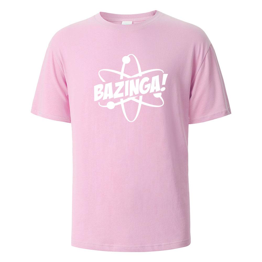 

Bazinga Print T-Shirt Summer Tees For Men Women 100% Cotton O-neck Oversize Casual Short sleeved Tops 4XL