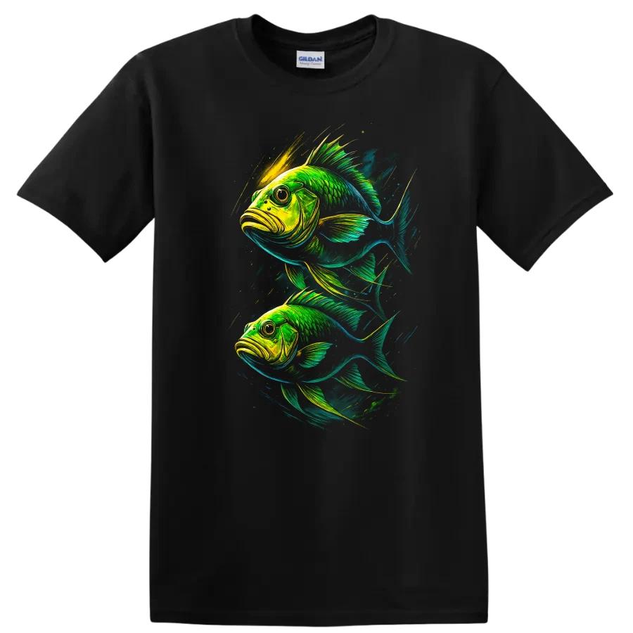 Fish Graphic T Shirt Colorful Aquatic Design for Fishing Lovers Tee