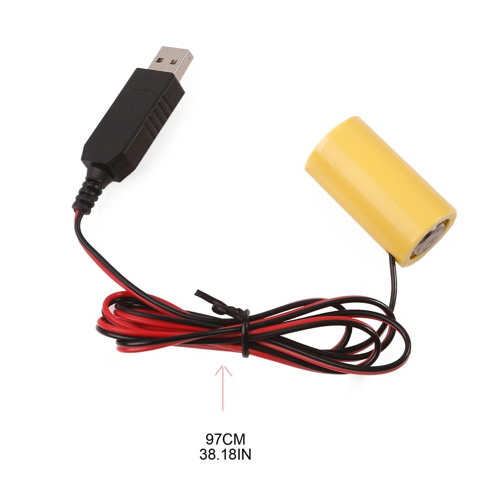 3V Power Converter LR14 C Battery Eliminators Replace 2Pcs 1.5V C Size Batteries for LED Light Toy with Type C Adapter