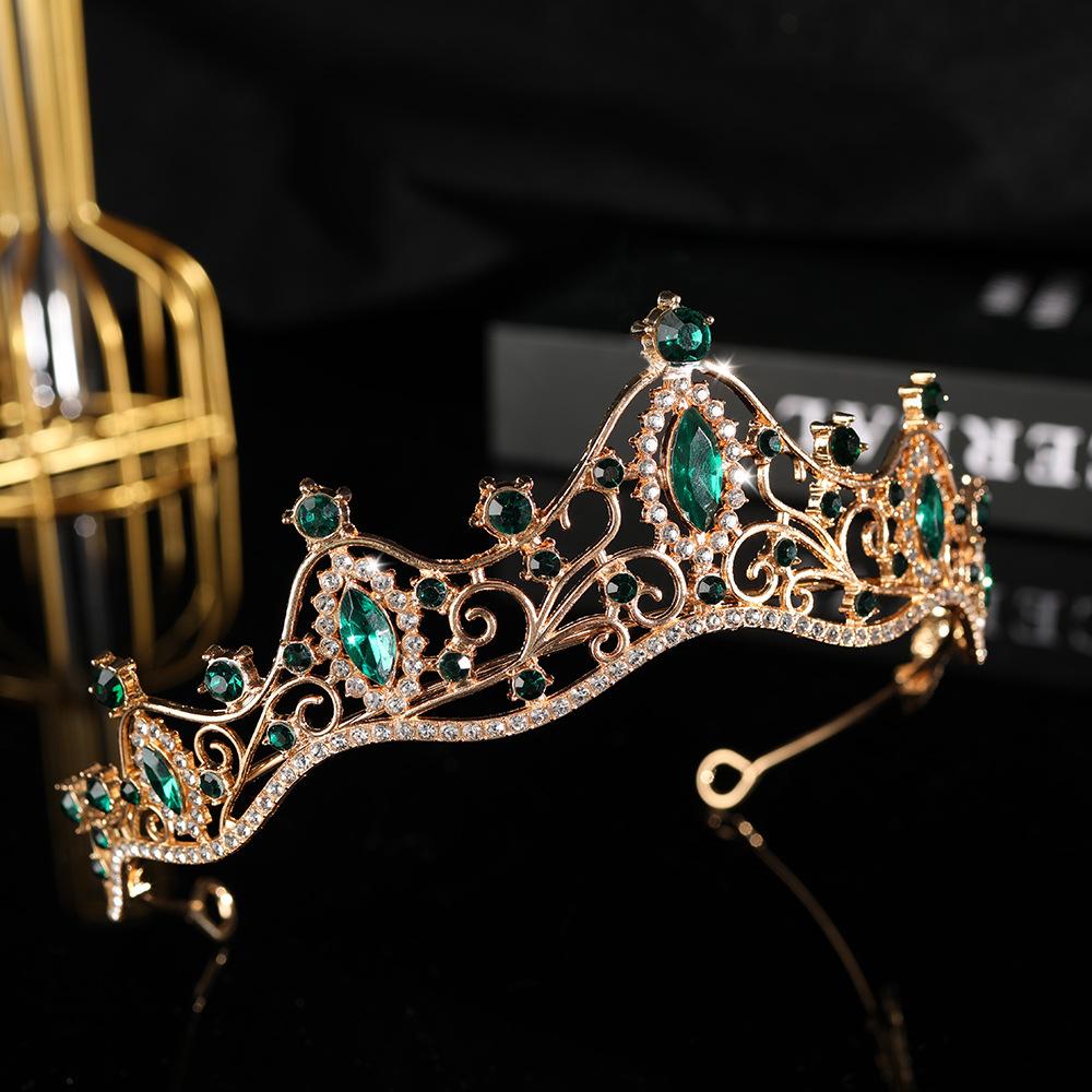 Crown Tiara Bride Premium Bursdag Crown Tiara Princess High End Crown Girls Hårnål pannebånd Party