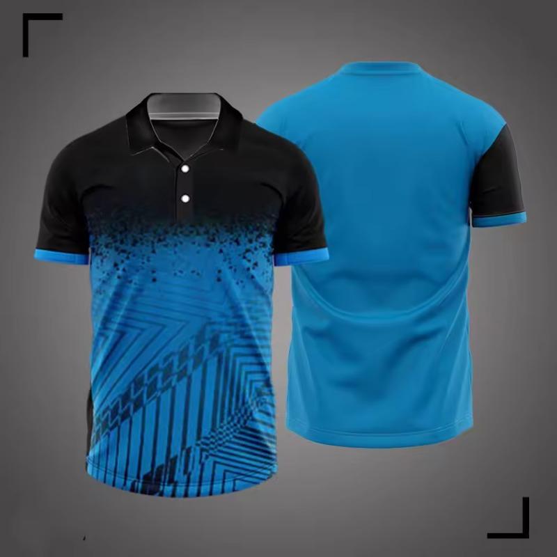 Polo da Uomo a Strisce Colorate Stampate in 3D per Uomo Abbigliamento 2026 Magliette a Maniche Corte Estive Sportive Top con Collo a Revers T-Shirt Oversize