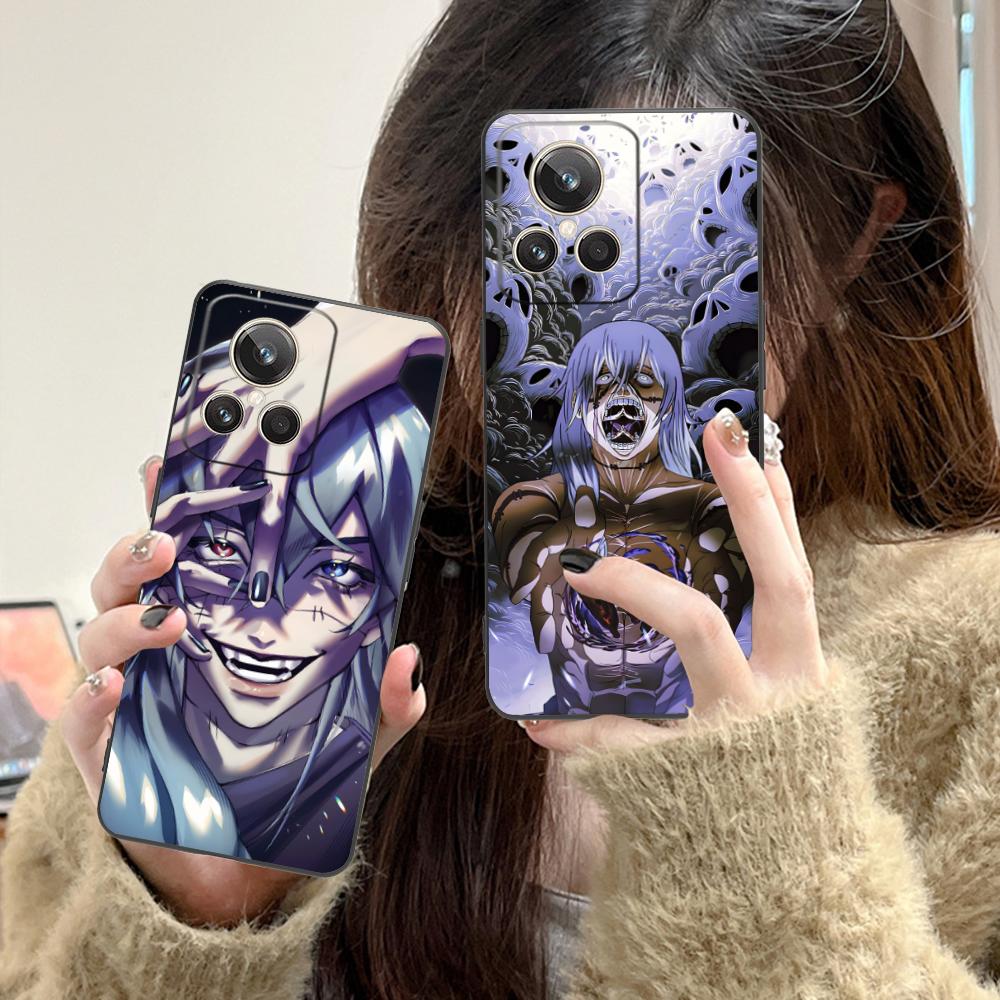 JJK Mahito Phone Case for Realme GT 8 Neo Pro C75 73 71 C67 65 C55 53 C35 31 C20 15 Soft TPU Shockproof Cover