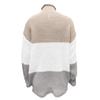 Women's Splicing Sweater Casual Knitting Loose Long Sleeve Pullover