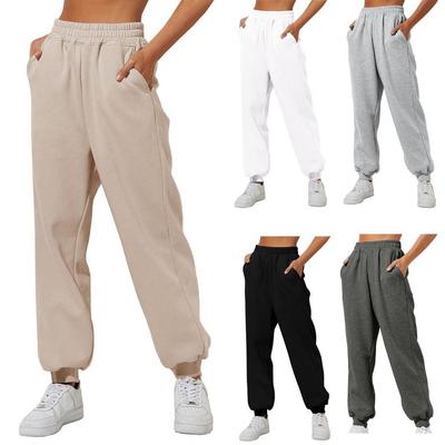 Comfortable High Waist Sweatpants For Women Stretchy And Soft Everyday Pants With Elastic Waistband Sweatpants Jogging Trousers