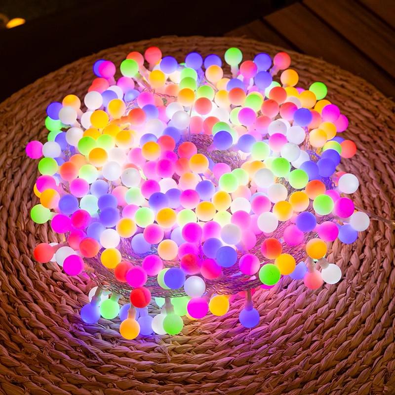 Color-Changing LED Solar String Lights - Outdoor Rainproof Fairy Lights for Camping and Courtyard Decoration