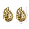 European and American INS retro style personalized design earneedle stainless steel earrings plated irregular love stud earrings