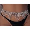 European And American Exaggerated Catwalk Feng Shui Diamond Fringed Waist Chain Spice Girl Sexy Low Waist Nightclub Decoration Super Flash Temperament