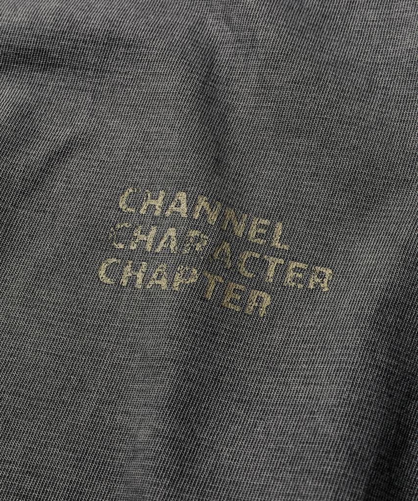 Ssieichisagongsa Signature Logo Pigment Ringer Tee Black