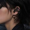 Retro Style Ear Cuff, Realistic Dragon Scale Design Ear Clip, Punk Style 3D Wings Claws Earring, Electroplated Ear Cuff for Daily Life Parties