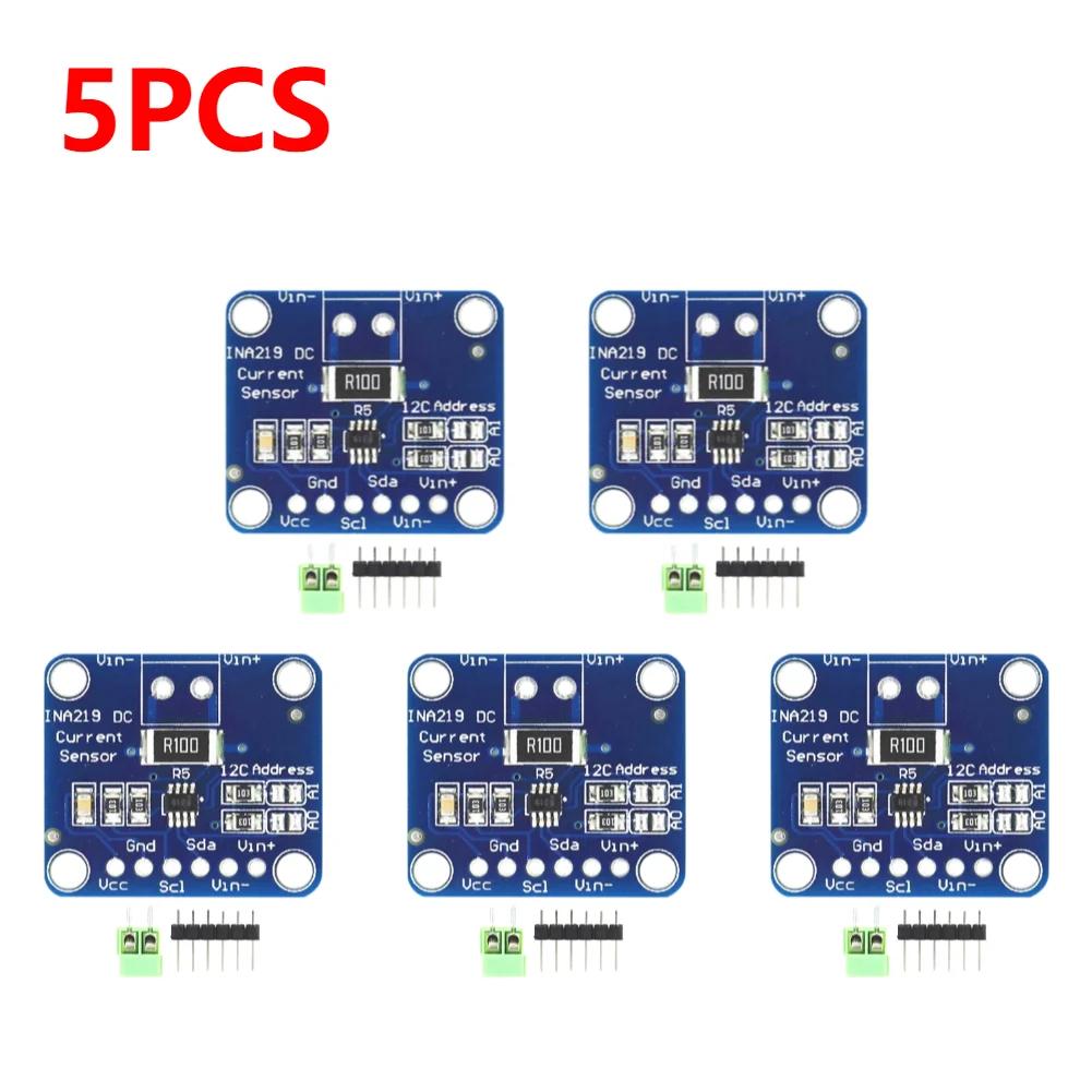 10-1PC MCU-219 INA219 Bi-directional Current Sensor Breakout Module I2C Zero Drift Power Monitoring Sensor Module High-precision