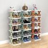Nordic Plastic Folding Shoe Rack for Entryway or Bedroom