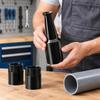 Pipe Boring Tool Adapter Set with Tapered Guide Tips and Threaded Couplers, 2 Sets for Guiding Water Pipe or Cable Through Soft Soil