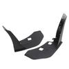 Pair of Front Bumper Corner Spoiler Black Prevent Collision Front Side Corner Winglet for Mustang GT500 2014 To 2021