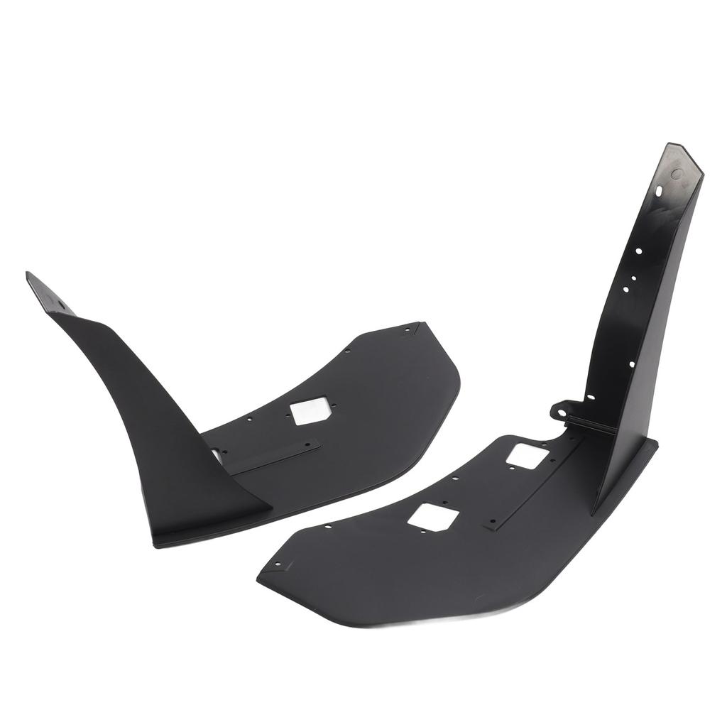 Pair of Front Bumper Corner Spoiler Black Prevent Collision Front Side Corner Winglet for Mustang GT500 2014 To 2021