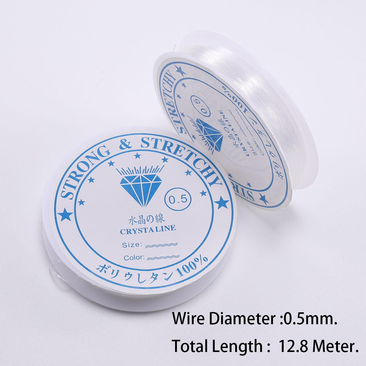 

Кристалл эластичный бисерный шнур нитка нить эластичный бисерный шнур проволока для DIY ожерелье браслет ювелирные изделия изготовление 0.5mm