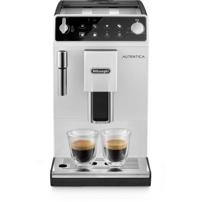 Automatic Coffee Machine - DELONGHI - Autentica ETAM 29.513.WB - Cappuccino Steam Wand - 15 Bar - White