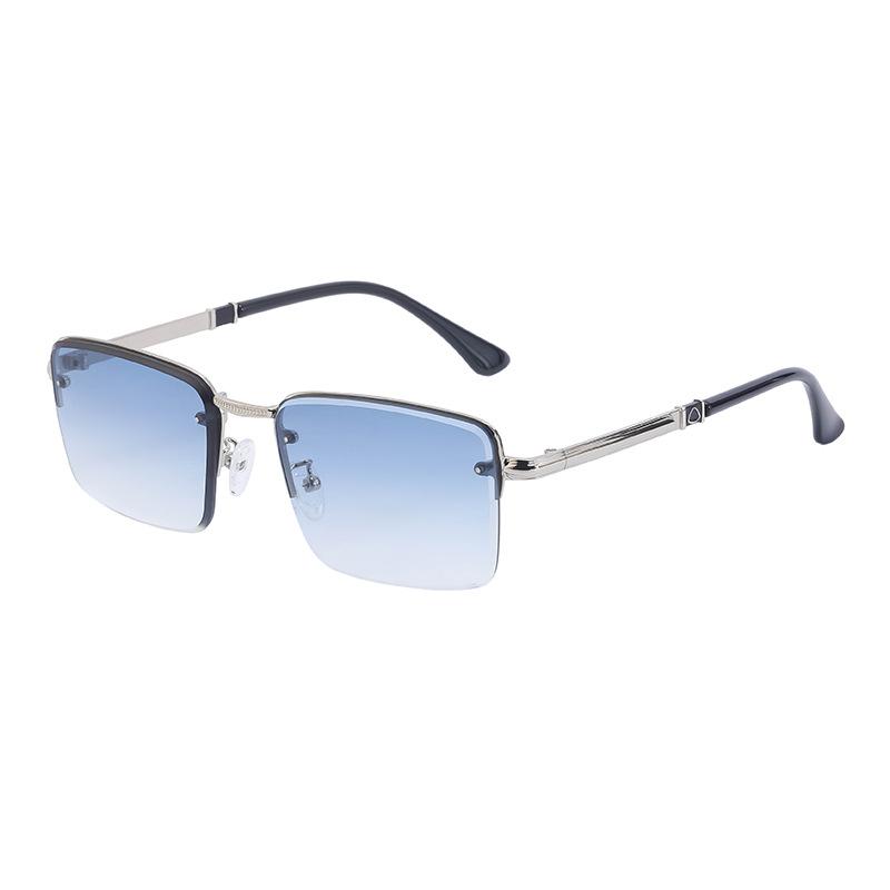 

Diamond Trimmed Sunglasses For Women S High-End Half-Frame Sunglasses For Men