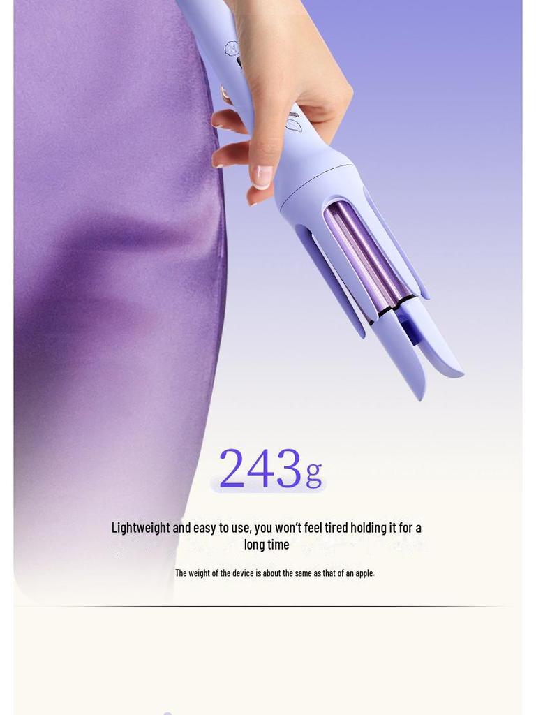Negative Ion Automatic Curling Iron - Hair-Friendly Groove Wave Perm.