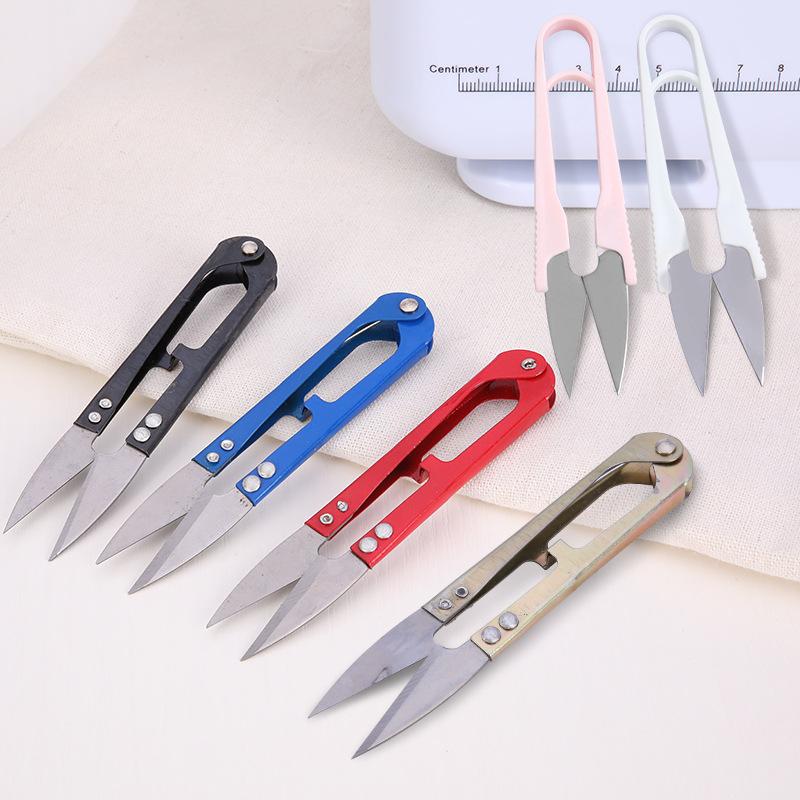 U-shaped Embroidery Scissors V-shaped Household Scissors Cut Thread with Mini Cut Sewing Clothing Cross-stitch Scissors Yarn Scissors