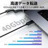 POTRRCIUSUER Thunderbolt 4 100W Fast 40Gbps Data 8K Compatible with and Game Consoles USB-C Cable, 1.5m, Charging, High-Speed Transfer, Output, USB-IF