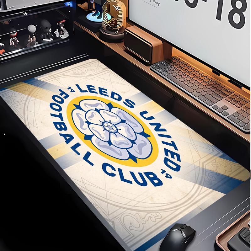Leeds United Fußballmuster Mauspads Nicht?Rutschfestes Gummi-Basis Gaming-Mauspad Für Schreibtisch Büro Zuhause