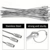 5pcs Metal Keychain Wire Rope Ring Keychain Screw Lock Small Tool Ring Wire Lock DIY Tag Accessories Key Chain