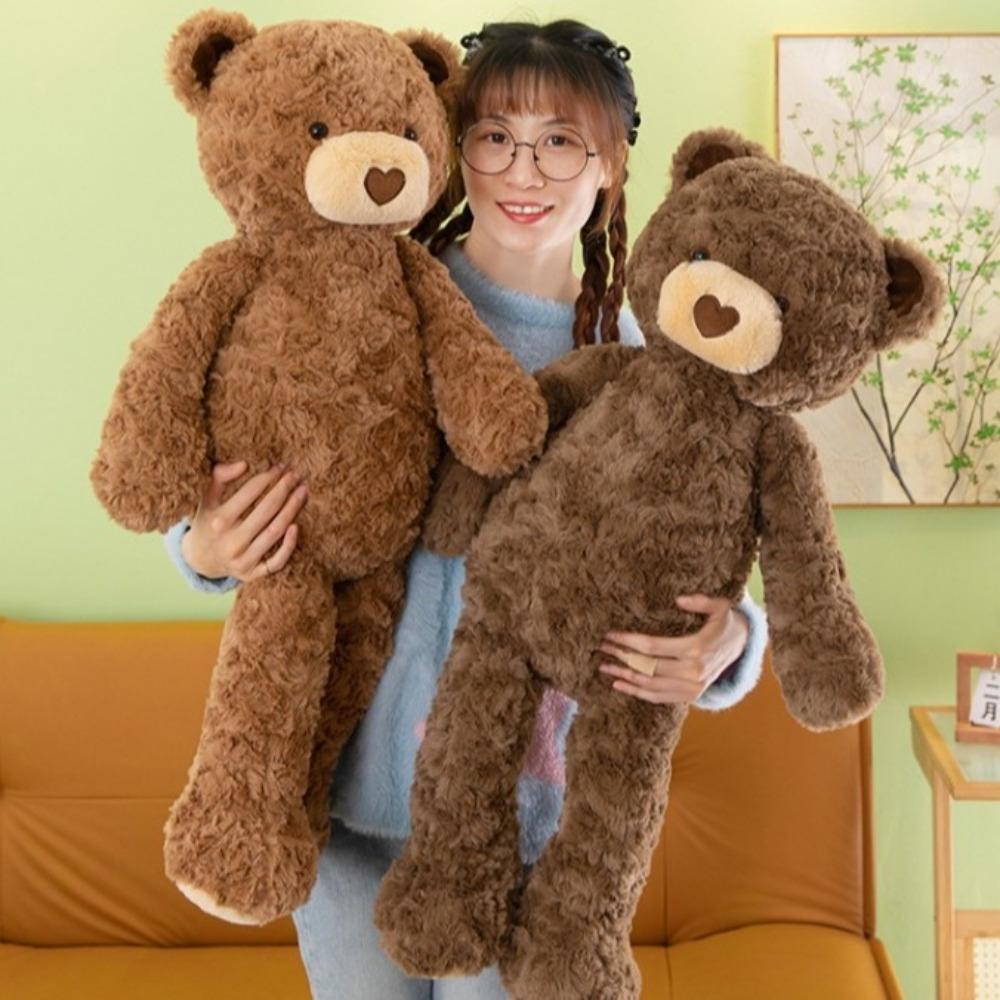 Heart Plush Bear Doll Stuffed Stuffed Animal Pillow Sleep Pillow Bear Plush Toy Sofa Decoration