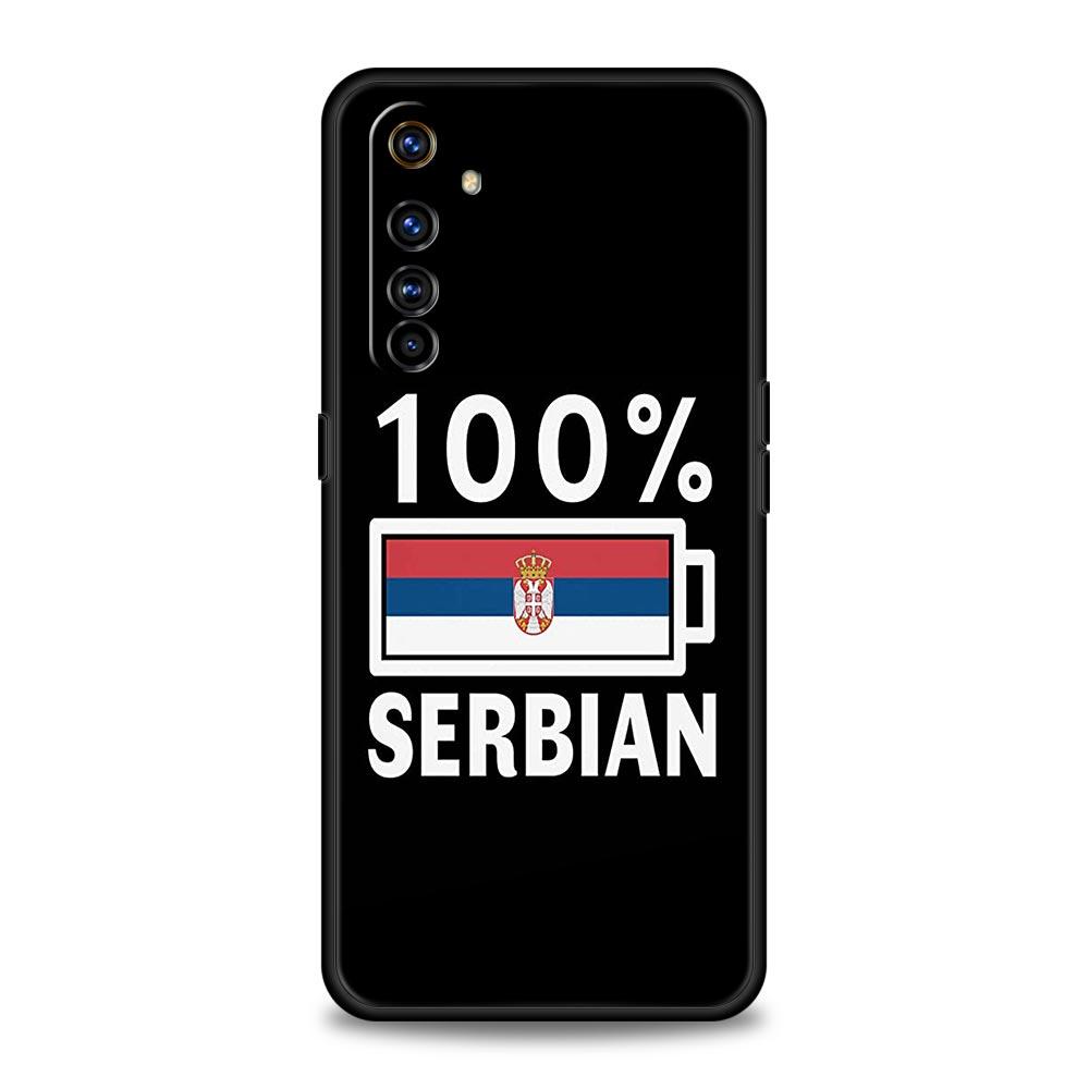 Serbia Flag For Realme 11 10 9 8 5G 7 6 GT2 Pro Plus C21 C11 C25 C35 Soft Silicone Cover For Realme GT Neo 2 3 3T Phone Case