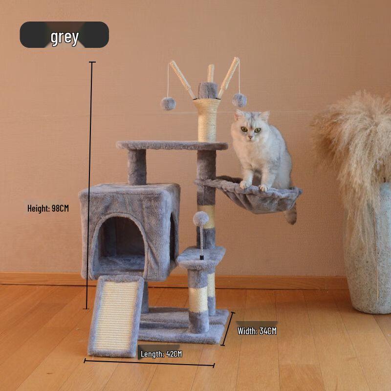 Cat Climbing Tree with Scratching Post