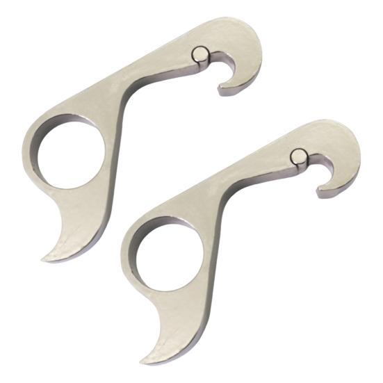 2Pcs Bottle Opener Can Pull Tab Pry Magnetic Refrigerator Magnet Portable One-Handed Operation Bottle Opener