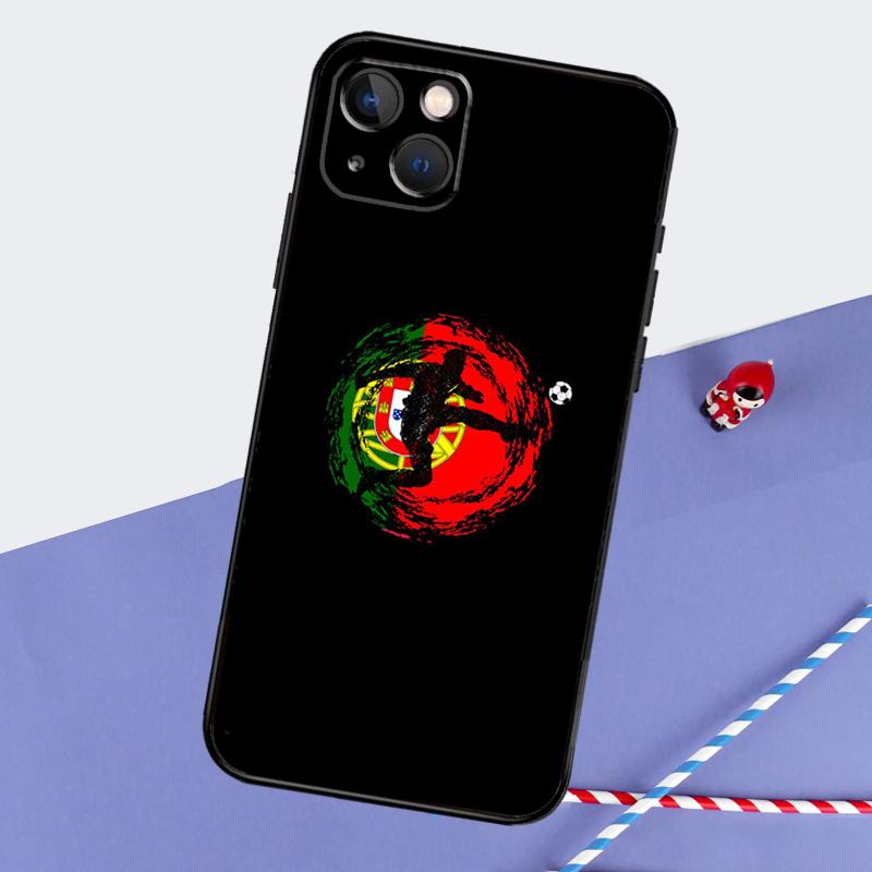 Portugal Flag Phone Case For iPhone 16 15 Pro Max 12 13 Mini 11 14 Pro Max XR 16 15 Plus 16e Cover Coque
