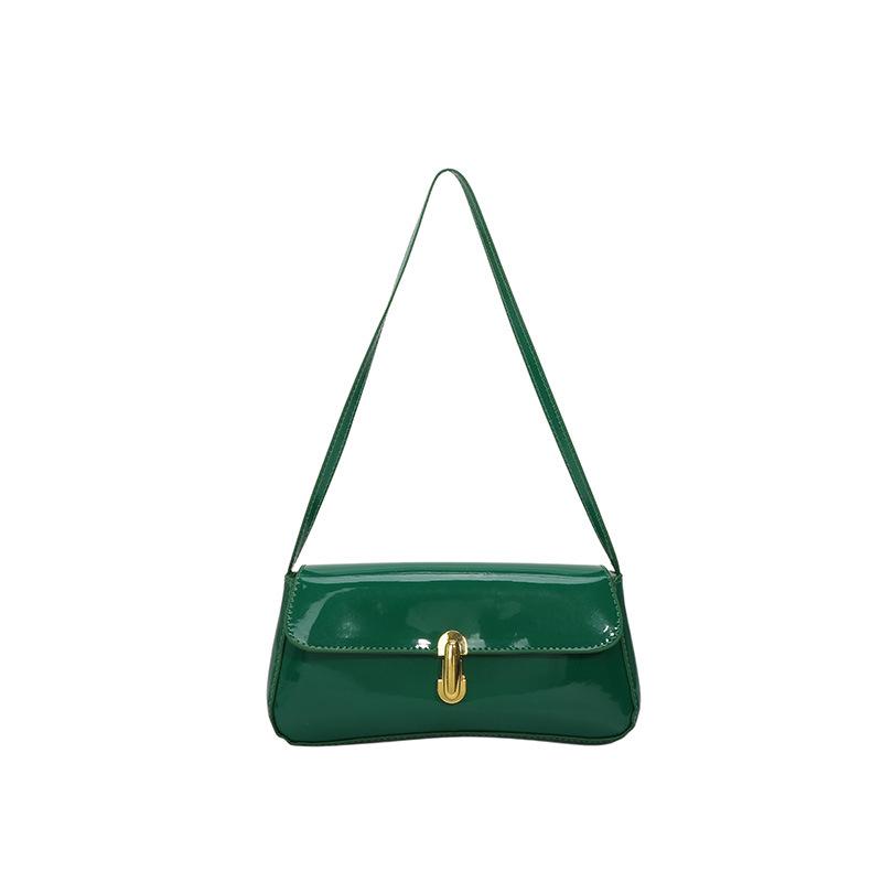 new portable fashion simple shoulder bag French niche design foreign style underarm bag women's bag baguette bag
