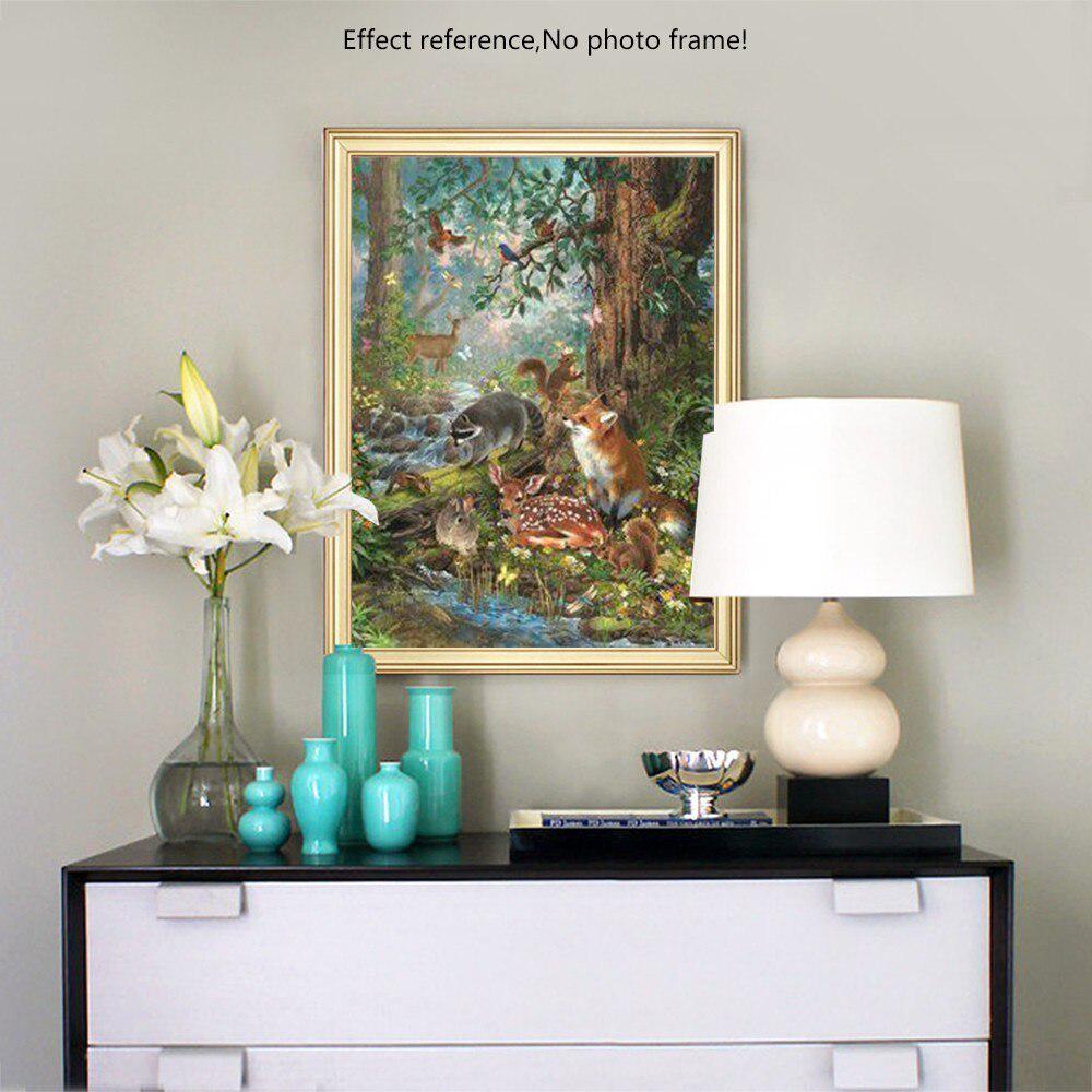 5D DIY Cross Stitch Animal Fox Diamond Mosaic Diamond Embroidery Full Display Diamond Painting