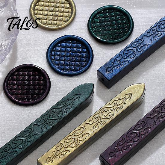 Wax Seal Sticks for Invitation 6PCS Aurora Sealing Sticks, Multi-color Gradient Strips, Without Dreamy Collage Core Stamp, Envelopes And Wedding
