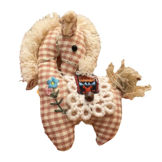 Breloc Pandantiv Geantă Bumbac In Cârlig Cal Farmec Vintage Rucsac Școlar Inel Chei Accesorii Geantă Portabile