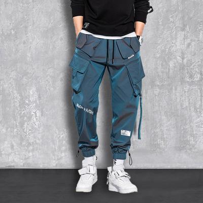 Streetwear Lente Nieuwe Casual Broek Mannen Multi-pocket Cargo Broek Harajuku Slim Fit Elastische Taille Joggers