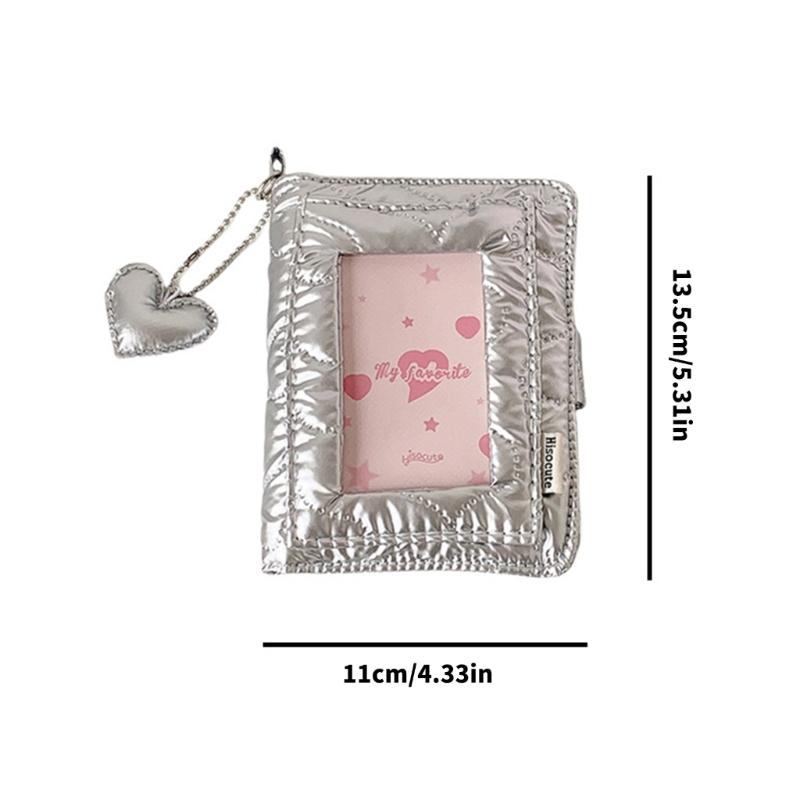 3Inch Small Photo Album Removable Page 5 Rings Binder Photocard Storage Book For Pictures Note Organizers