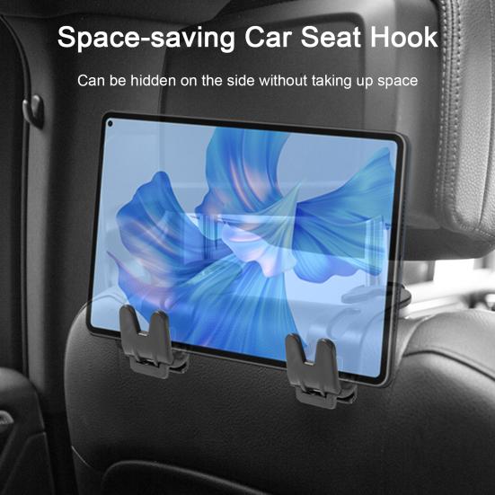 

4Pcs Universal Auto Hook Seat Headrest Bearing 10KG Hanger Auto Storage Vehicle Back