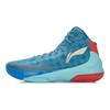 Li Ning Flash 3 Fabric TPU Shock Absorption Non-Slip Wear-Resistant Breathable Support High-Top Basketball Shoes Unisex Sneaker Blue Red ABAL039-1