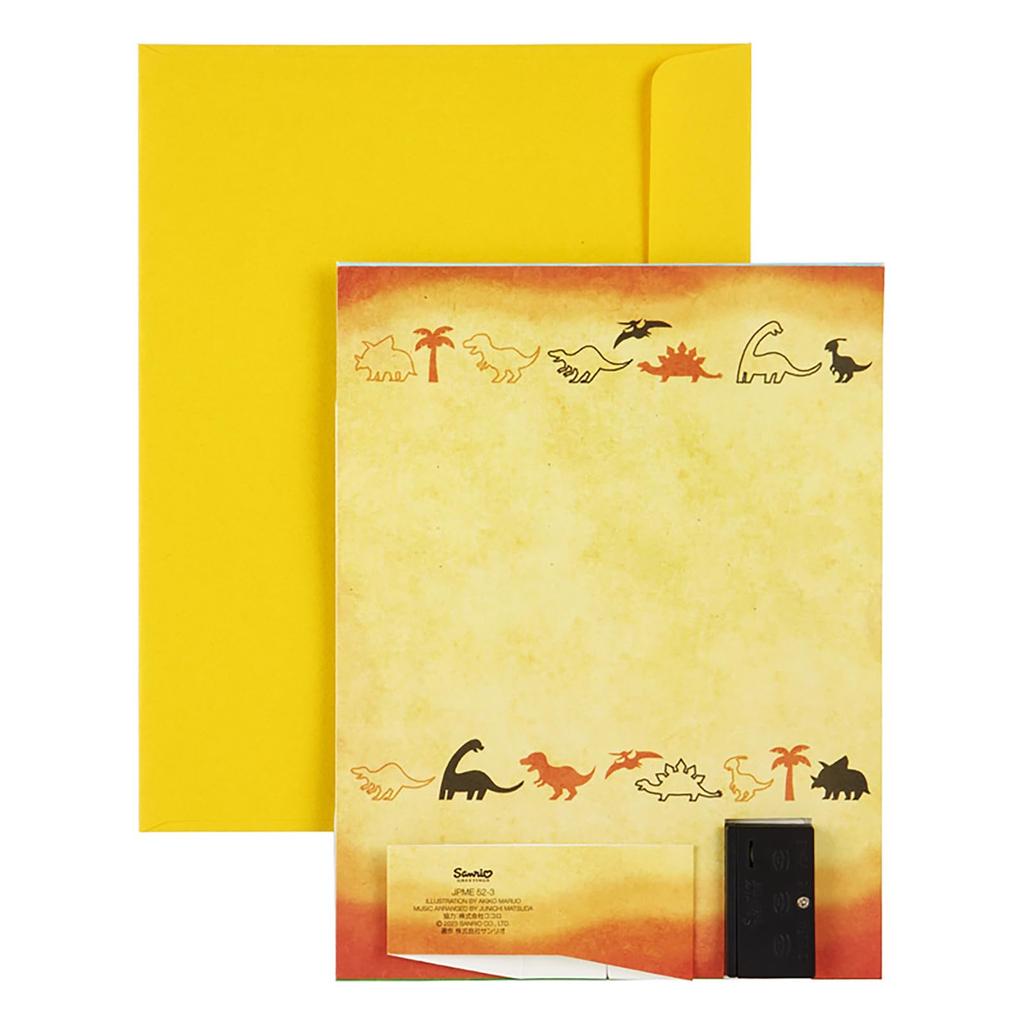Sanrio Melody Card Birthday Card Dinosaur BIRTHDAY TO Greeting Card Can be shipped overseas SANRIO 982431 "HAPPY YOU" JPME52-3