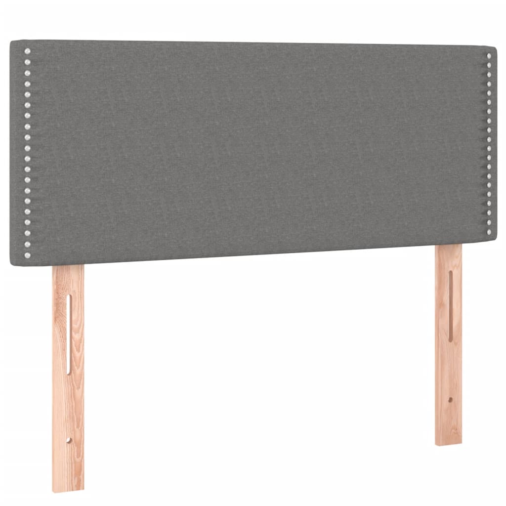 Vidaxl Kontinentalbett Mit Matratze, Dunkelgrau, 120X190Cm Stoff