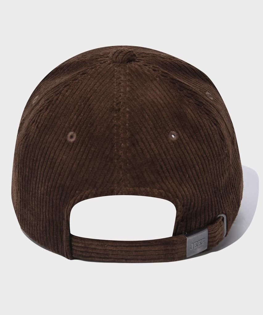JEEP Arched Mocha Corduroy Ball Cap (Jq5Gcu199Br)