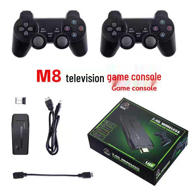 M8 Wireless Retro HD Mini Arcade Game Console with HDMI 2.4G Connection
