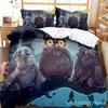 Owl Duvet Cover Set Cute Bird Polyester Comforter Cover For Boys Girls Kids Bedding Set King Size Quilt Cover With Pillowcase