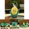 Adorable Vegetable And Fruit Plush Toys Broccoli Cabbage Corn Green Onion Realistic Stuffed Dolls
